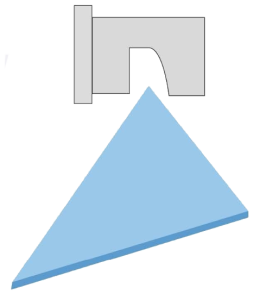 Deflected Flat Fan Spray Illustration