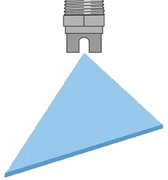 Flat Fan Spray Illustration