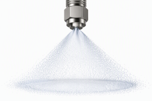 Air atomising spray pattern white