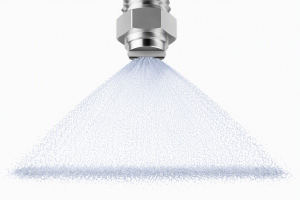 High impact flat fan spray pattern white